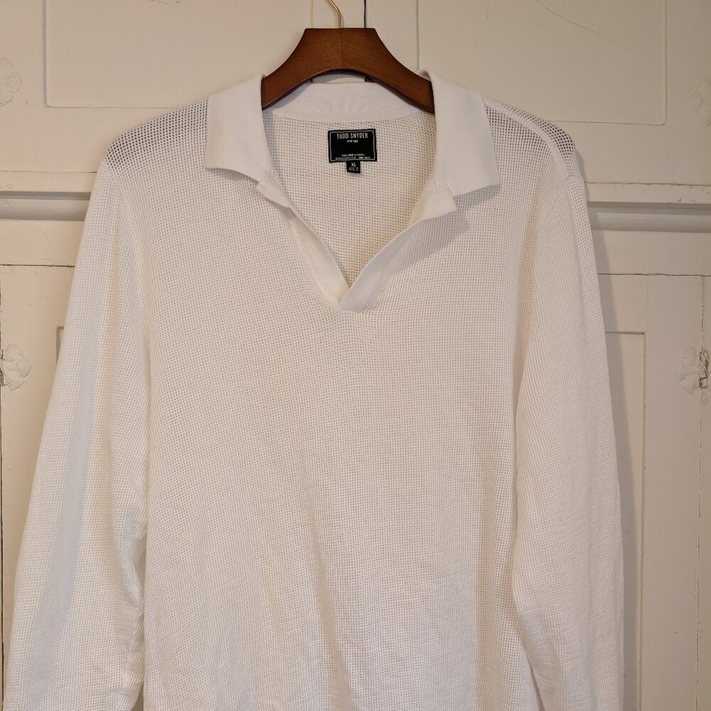Todd Snyder White Polo Shirt